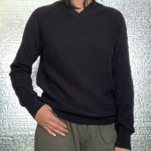 Calvin Klein black crew neck knit sweater
